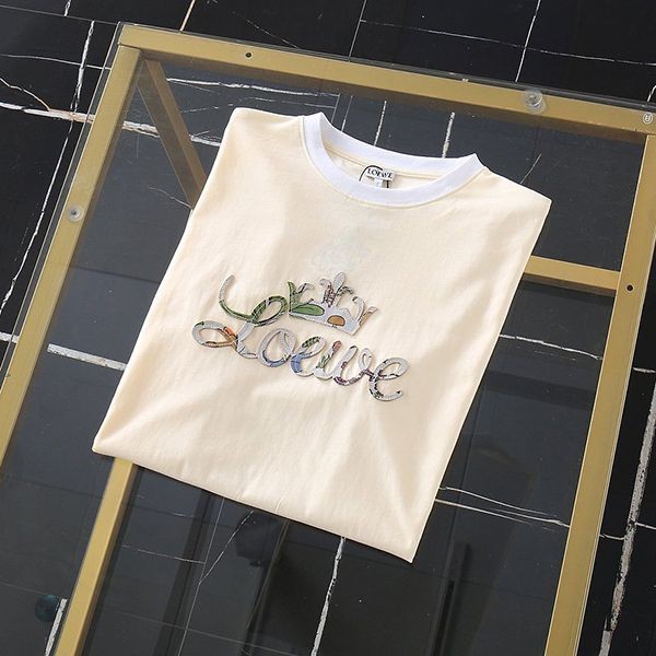 21-22AW☆関税込☆ロエベ★アナグラムバイカラーコットンTシャツ コピー★ H928Y22X03