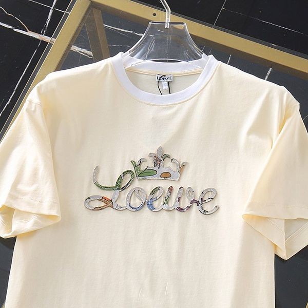 21-22AW☆関税込☆ロエベ★アナグラムバイカラーコットンTシャツ コピー★ H928Y22X03