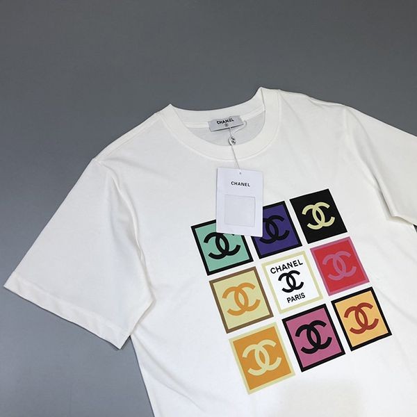 一目惚れ♪シャネル マルチカラーココマークTシャツ 偽物 ショートリーブトップス shj55368