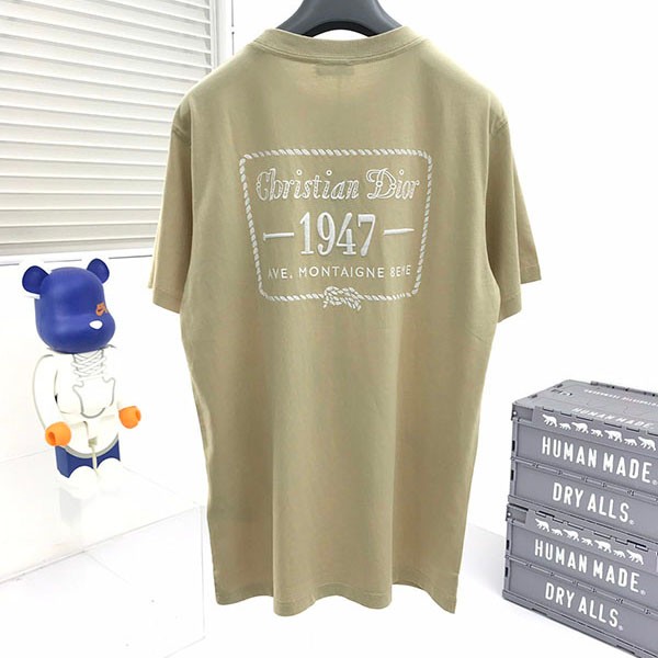 大人気！ディオール CD 1947 Tシャツ 偽物 コットンジャージー ベージュ ded41232