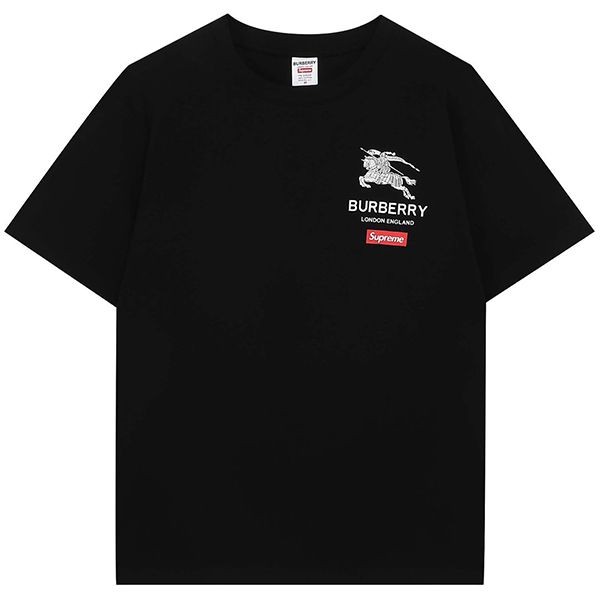 【日本未発売】コラボ シュプリーム × バーバリー ボックス ロゴ Tシャツ 偽物 2色 Bad48161