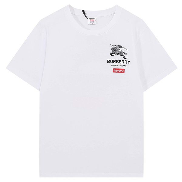 【日本未発売】コラボ シュプリーム × バーバリー ボックス ロゴ Tシャツ 偽物 2色 Bad48161