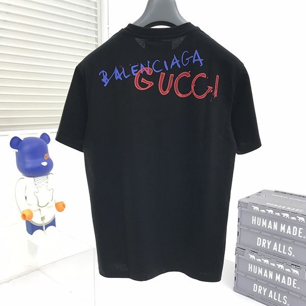 希少色バレンシアガ グッチ 偽物 Tシャツ メンズ gum55413