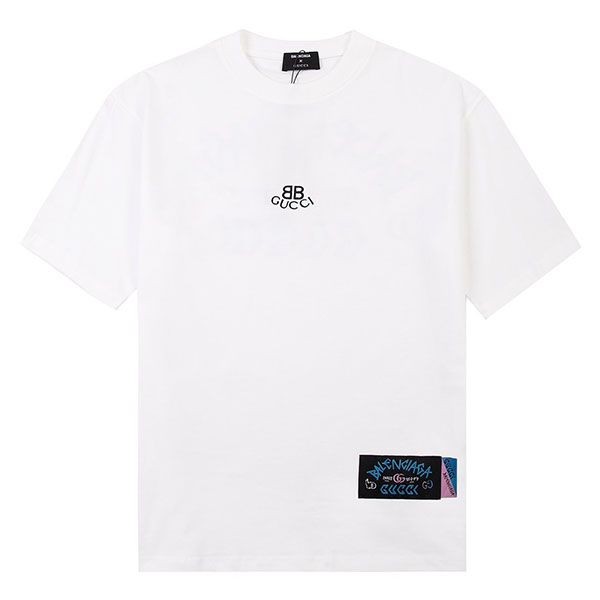 超希少！​バレンシアガ x グッチ コラボ コピー Tシャツ bab76622