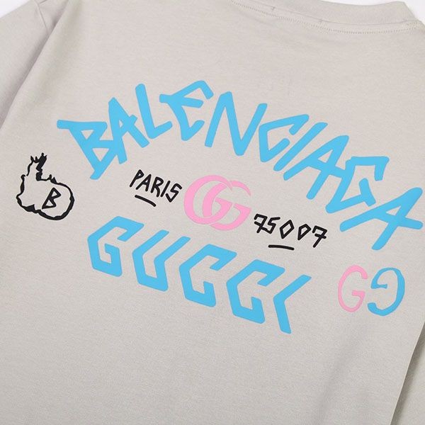 送料込 バレンシアガ x グッチ コラボ コピー Tシャツ baf05389