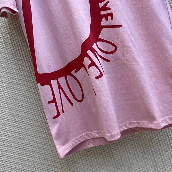 ヴァレンティノ コピー LOVE Vロゴ コットン 半袖 Tシャツ Vun68592