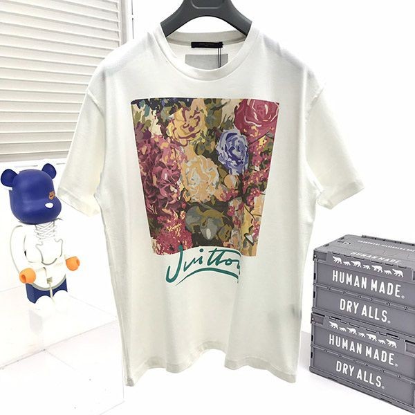 争奪戦​ルイヴィトン フラワータペストリー Tシャツ 偽物 1AAGWM