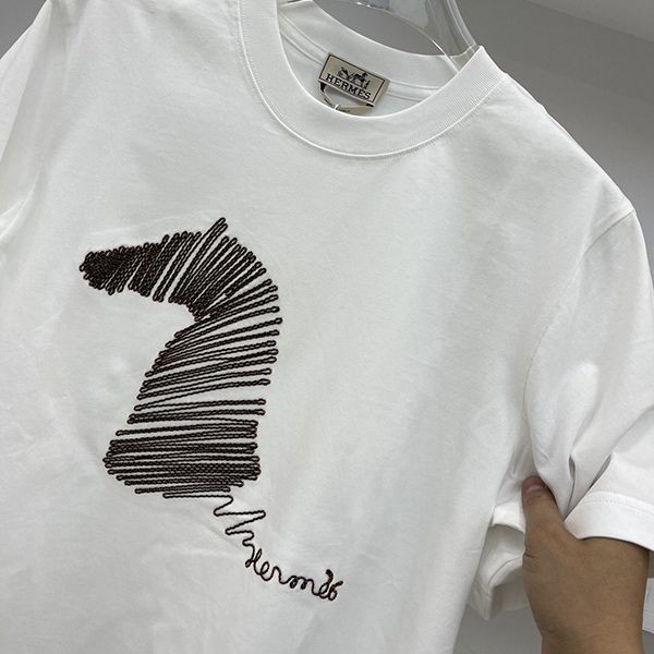 人気急上昇 エルメス マキシカルトゥーシュ 半袖Tシャツ コピー era31070