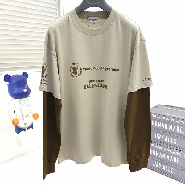 大人気!!新色 バレンシアガ 偽物 WFP DOUBLE SLEEVES Tシャツ 3色 baa62856