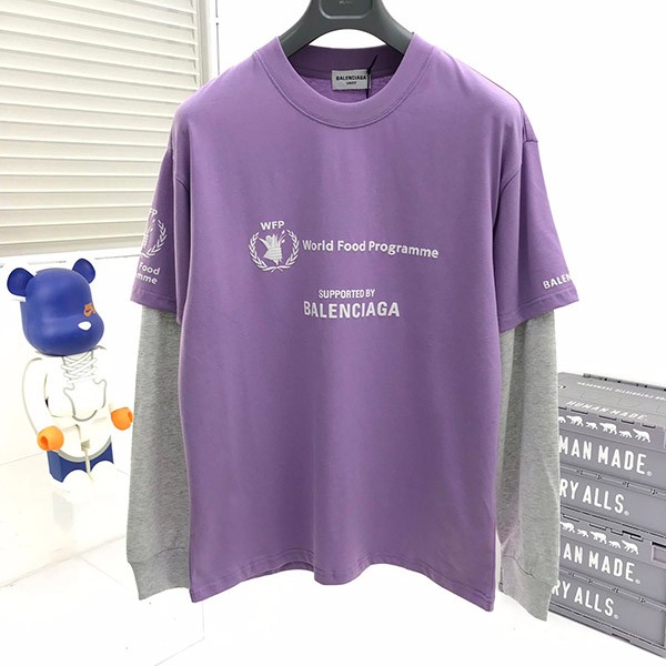 大人気!!新色 バレンシアガ 偽物 WFP DOUBLE SLEEVES Tシャツ 3色 baa62856