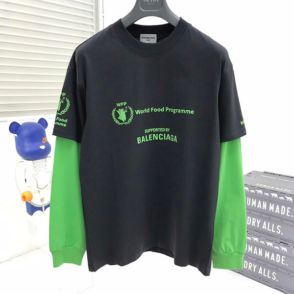 大人気!!新色 バレンシアガ 偽物 WFP DOUBLE SLEEVES Tシャツ 3色 baa62856