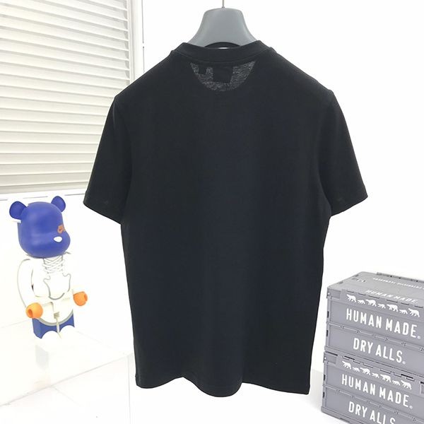 目を惹くカラーバーバリー ロゴコットンオーバーサイズTシャツ 偽物 2色 Bax06236