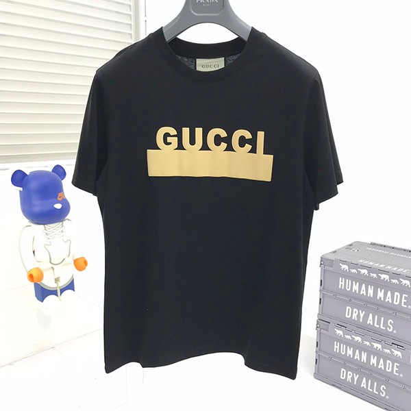 グッチ ホワイト Tシャツ コピー コットン 2色 guf64851