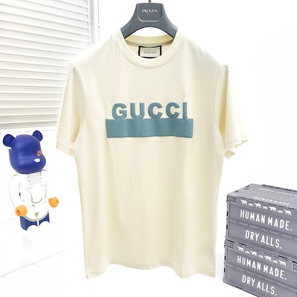 グッチ ホワイト Tシャツ コピー コットン 2色 guf64851