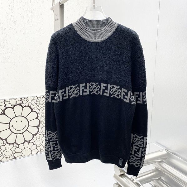 ★日本!!人気！フェンディ PULLOVER メンズ FFロゴ ハイネック ニット 偽物 2色 FZY310AITTF0QA1