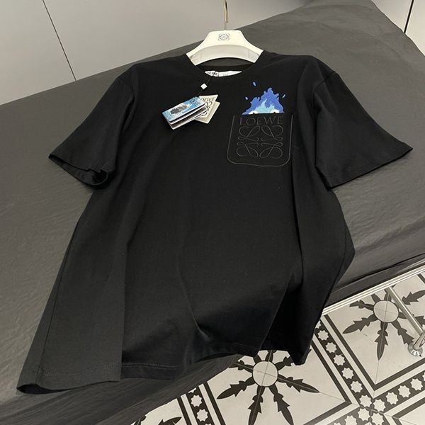 【使い勝手抜群】ロエベ ×ハウルの動く城 偽物 カルシファー ポケットTシャツ 2色 lol62003