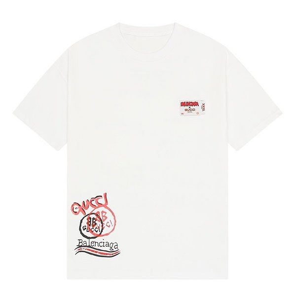 グッチ×バレンシアガ コラボ 偽物 クルーネック Tシャツ guf01259