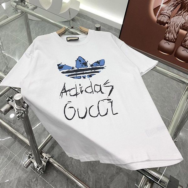 送料込 adidas x グッチ コットン Tシャツ スーパーコピー gui13594