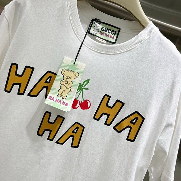 売上総額１位！グッチ さくらんぼ コットン Tシャツ 偽物 gug98874