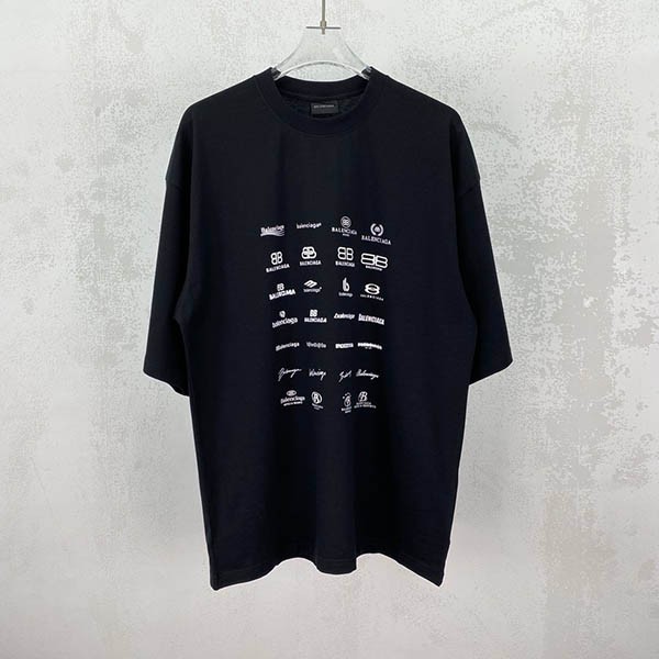 【バレンシアガ 偽物】ARCHIVES LOGOS Tシャツ オーバーサイズ 2色 712398TNVQ79784