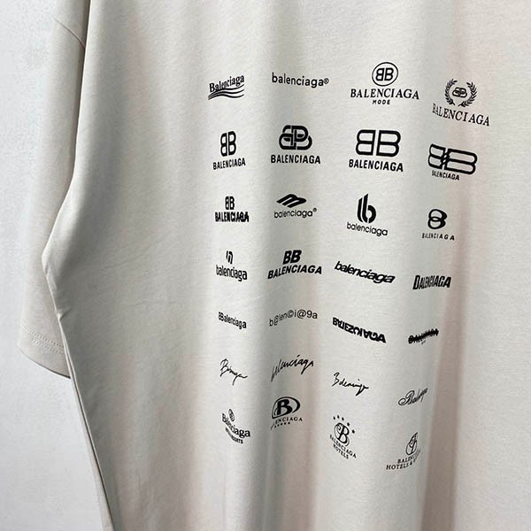 【バレンシアガ 偽物】ARCHIVES LOGOS Tシャツ オーバーサイズ 2色 712398TNVQ79784