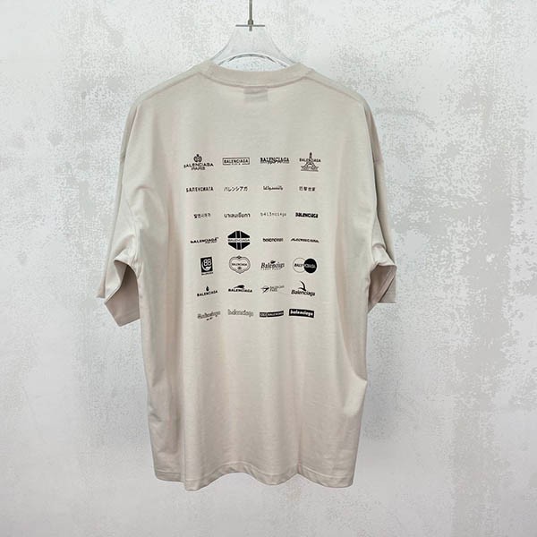 【バレンシアガ 偽物】ARCHIVES LOGOS Tシャツ オーバーサイズ 2色 712398TNVQ79784