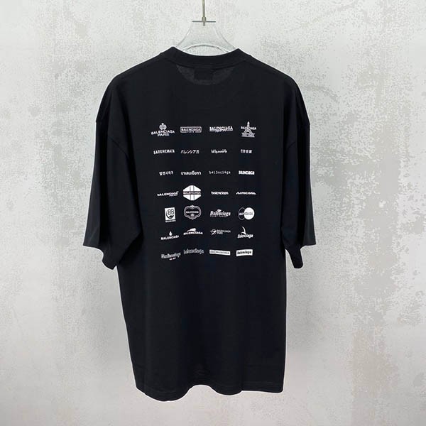 【バレンシアガ 偽物】ARCHIVES LOGOS Tシャツ オーバーサイズ 2色 712398TNVQ79784