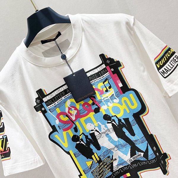 プレゼント最適ルイヴィトン ジャズフライヤーズ半袖Tシャツ 偽物 コットン 1AATZH