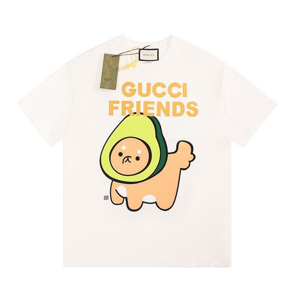 ☆超人気☆グッチ×Kawaii コピー キャットプリント Tシャツ gum95166