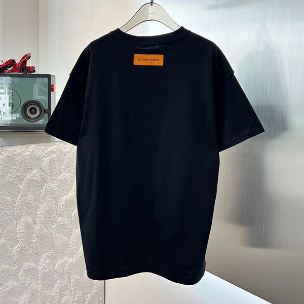 お洒落ルイヴィトン LV スプレッド バイカラー 嘿Tシャツ 偽物 vuw43970