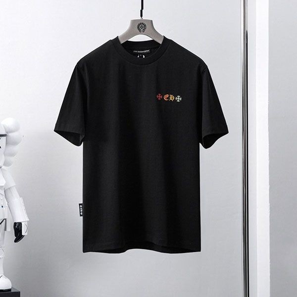 素敵なクロムハーツ Tシャツ 偽物 CHプラス ブラック メンズ Kur59401