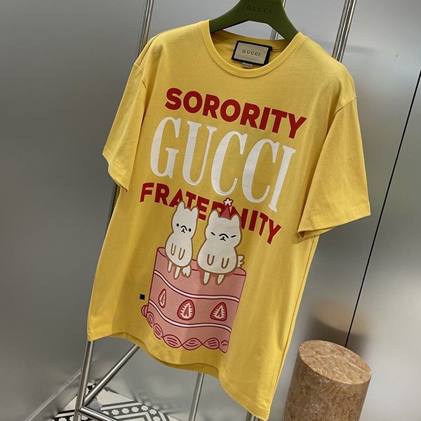 大人気！グッチ Sorority グッチFraternity プリント コピー Tシャツ gum67609