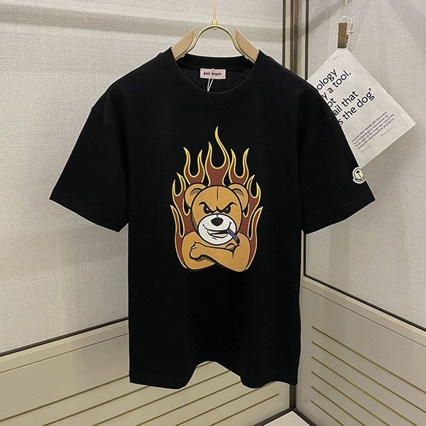 送料無料 モンクレール ベアモチーフプリント コピー Tシャツ mos51547