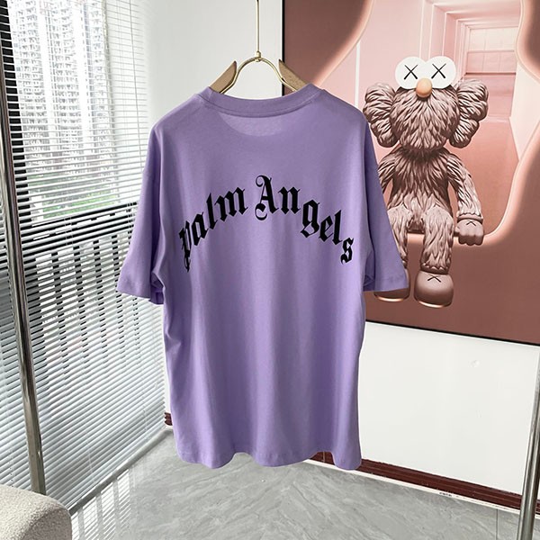 送料無料 モンクレール Palm angels コピー ロゴプリント ロゴパッチ Tシャツ mop32480