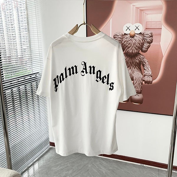 送料無料 モンクレール Palm angels コピー ロゴプリント ロゴパッチ Tシャツ mop32480