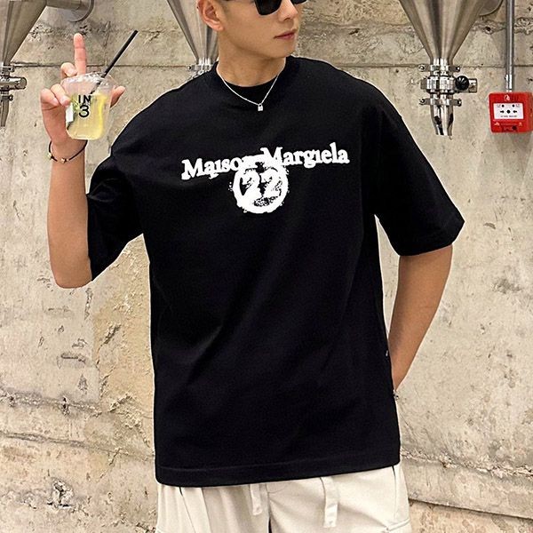 目を惹くカラー メゾン マルジェラ クルーネック Tシャツ 偽物 Maa45841