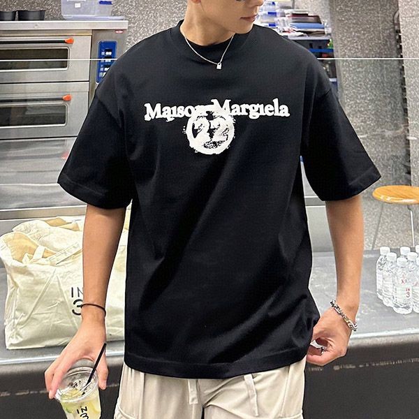 目を惹くカラー メゾン マルジェラ クルーネック Tシャツ 偽物 Maa45841