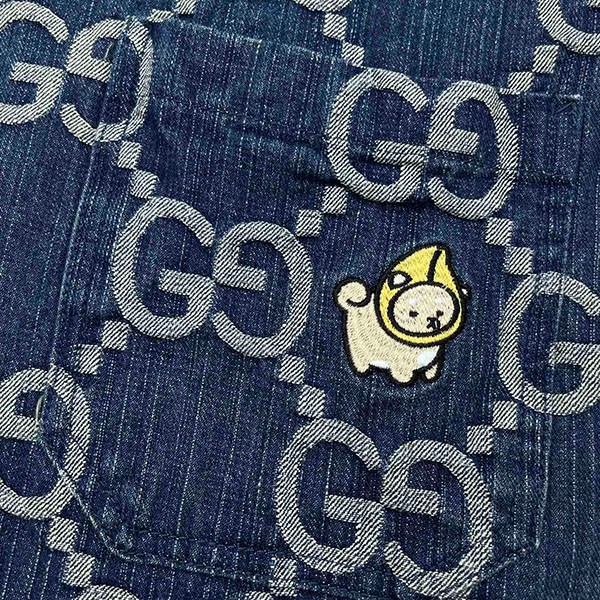 グッチ GG デニム コピー ジャケット Tシャツ gug22124