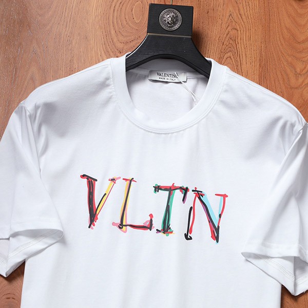 関税込ヴァレンティノ Tシャツ パロディ VLTN コットンロゴ Tシャツ Vuk85200