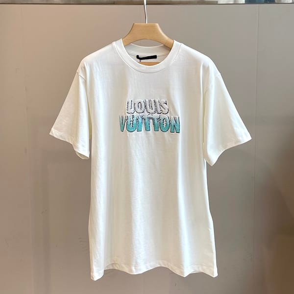 素敵なルイヴィトン LVプリントTシャツ 偽物 ホワイト vuj49895