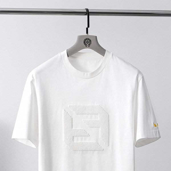 素敵な フェンディ FFコットン Tシャツ 偽物 fes89727