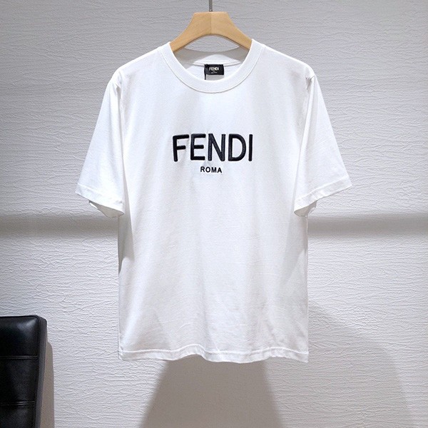 関送込【フェンディ コピー】刺繍ロゴ 半袖 Tシャツ fef30580