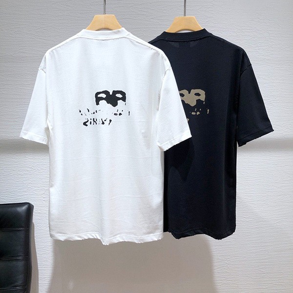 バレンシアガ HAND DRAWN BB ICON Tシャツ 偽物 2色 bab68188