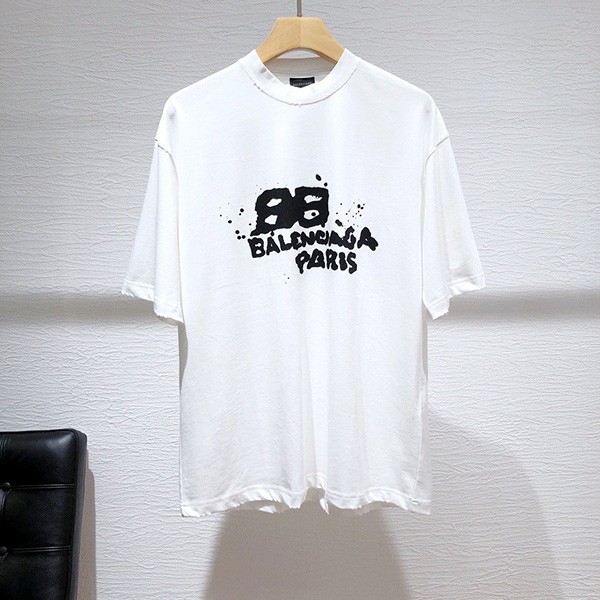 バレンシアガ HAND DRAWN BB ICON Tシャツ 偽物 2色 bab68188