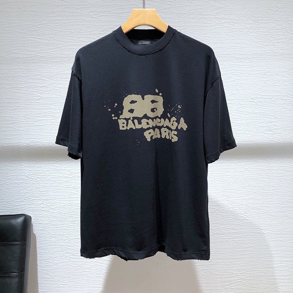 バレンシアガ HAND DRAWN BB ICON Tシャツ 偽物 2色 bab68188