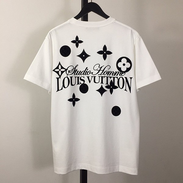 高品質 ルイヴィトン グラフィック クルーネック Tシャツ 偽物 2色 vut91018