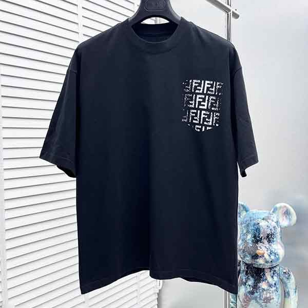 n級 おすすめフェンディ ジャージー Tシャツ 偽物 トップス 2色 feo35070