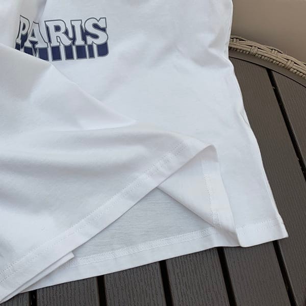 売上総額１位！セリーヌ PARIS 70S Tシャツ 偽物 コットンジャージー ホワイト 2X36H671Q