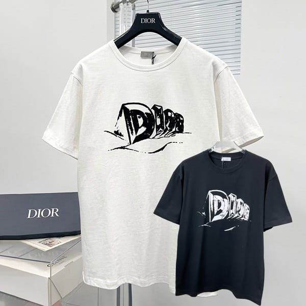 すぐ届く ディオール メンズ リラックス フィット Tシャツ 偽物 2色 送料無料 dep55325