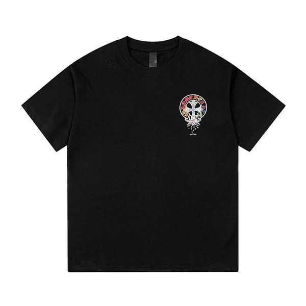 追跡付き 安いクロムハーツ ネック ロゴ Tシャツ 偽物 半袖 Kuv47012